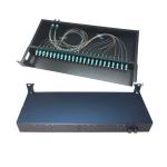MPO/MTP Fiber Optic Termination Box 1U 24 Fiber Light Weight 19'' Standard