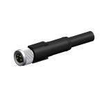 5P Screw IP67 Straight M8 Waterproof Connector 2 3 4 5 8 Pin X Cording