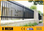 W 96'' H 72'' Decorative Metal Fences For Military Base 3 Rail