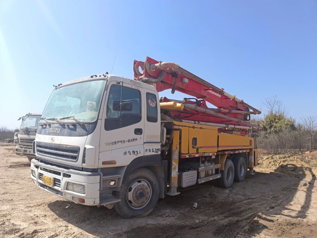Putzmeister 38m Concrete Pump Truck Concrete Placing Boom Beton Pumper Concrete Mixer Truck Second Hand Used Pump