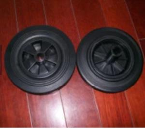 Wholesale 300mm Wheel Trash Can Replacement Plastic Rim Trash Bin Wheel from china suppliers