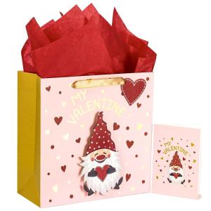 Wholesale Custom Gold Foil Logo Valentine's Day De Papel Paper Gift Craft Shopping Bags With Handle from china suppliers