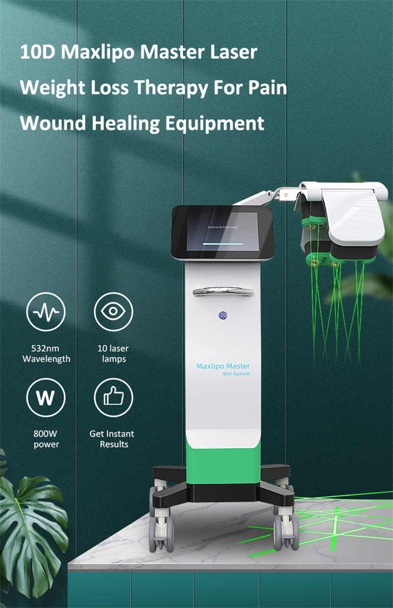 10d Maxlipo Master Cold Laser Therapy Machine Effective Fat Removal Slimming