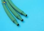 RoHS Flexo Colored Polyolefin Heat Shrink Tubing / Heat Shrink Tube Blue Green