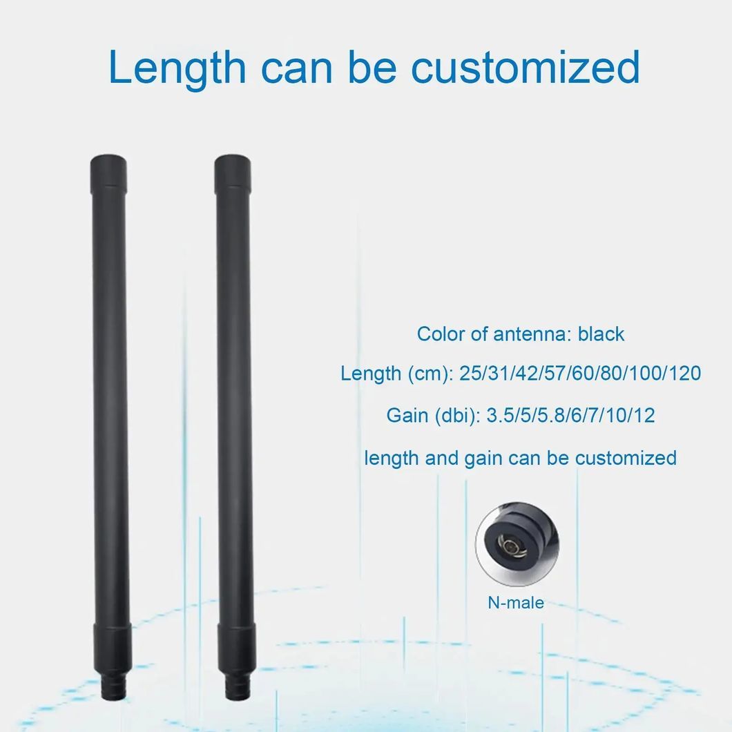 720-840 MHz 50W Omnidirectional Digital Transmission Antenna Outdoor Waterproof Fiberglass Antenna for Uav
