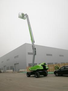 Wholesale 4 wheels drived 27m telescopic boom lift for airport or construction from china suppliers