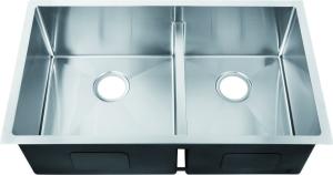 Wholesale 32 Inch Low Divide Undermount Kitchen Sink , 16 Gauge Stainless Single Bowl Sink from china suppliers