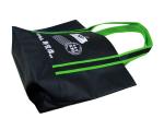 Black Promotional Fabric Carrier Bags For Shopping Eco Friendly