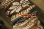 winter leg warmers loose socks wool blend button down pierced decoration boot