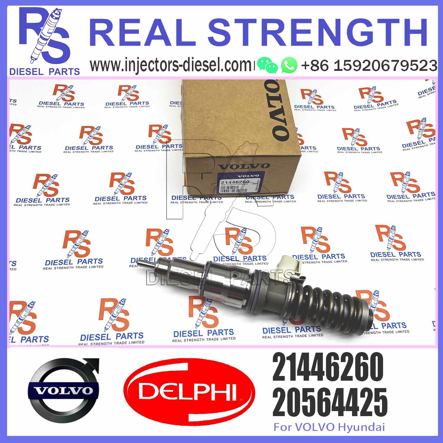 21446260 Wholesale Price Common Rail Fuel Injection Diesel Fuel Injectors 21446260 For V-O-L-V MD13 US07 E3.3 Truck Engine