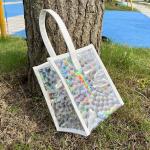 Tote Bag Transparent Pvc Colorful Laser Magic Color Anti-Fruit Jelly Bag