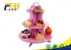 Wholesale Custom Tiered Cardboard Cake Display Full Color Printing For Cake Retail Stores from china suppliers