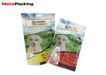 Stand Up Transparent Bottom Pet Supply Bag , Plastic Dog Treat Bags With Hole