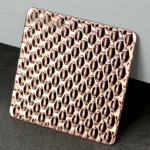 304 316 Decorative Materials Texture Metal sheet PVD Rose Gold Color Embossing