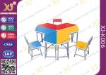 Metal Frame MDF Student Desk And Chair Set For Training Room Powder Coated