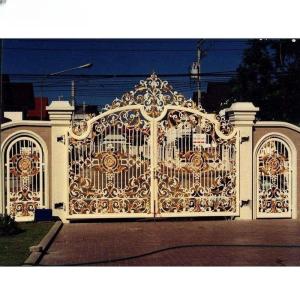 Wholesale Luxury Antique Wrought Iron Pipe Designs Main Gate for Home Garden Or Outdoors from china suppliers
