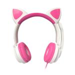 Adult HIFI Stereo Cute Cat Headphones Wireless Earphones With Mic