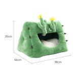 Cactus Cat Cactus Bed Warm Cat Bed Wholesale Semi Closed Cat House Winter Inner
