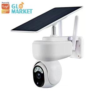China Outdoor Tuya Wifi Camera 1080p Two Way Intercom Waterproof Smart Solar Camera on sale