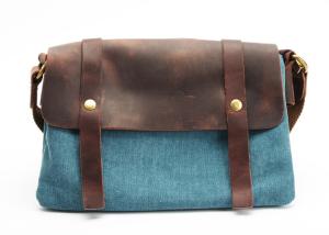 Wholesale Vintage Canvas Weekend Bag England Style Canvas Leather Messenger Bag from china suppliers