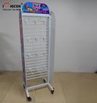 Movable Retail Store Fixtures , Metal Candy Retail Shop Display Shelving