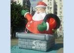 5m high outdoor giant funny inflatable Santa Claus for Christmas festival