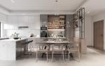 Factory Townhouse Paticle Board Solid Wood Furniture Modern Kitchen Cabinets