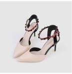 ZM039 289-9 High Heel Ladies Sandals 2020 Summer New Pointed Sexy Rivet Fashion