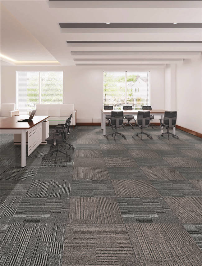 Commercial Grade Carpet / Commercial Carpet Squares High Cut Low Loop Construction