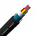 Composite 8 Core Hybrid Fiber Optic Cable Copper Electric Wire G652D Steel Tape
