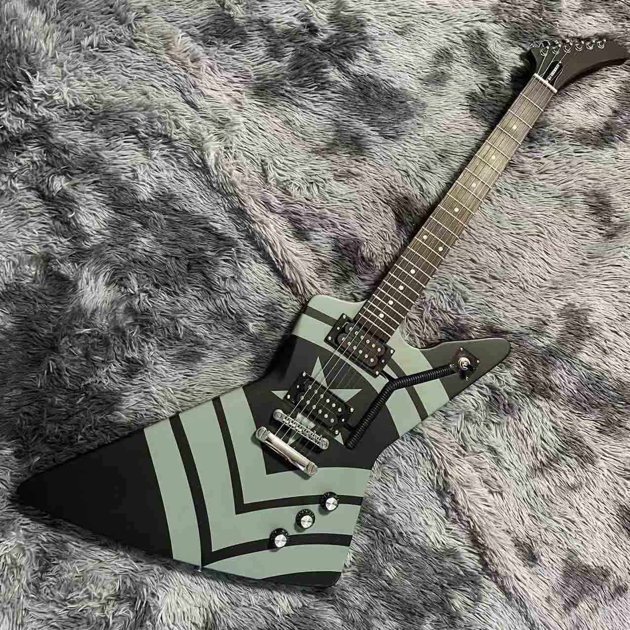 Custom Grand Explorer Electric Guitar Pipe Body