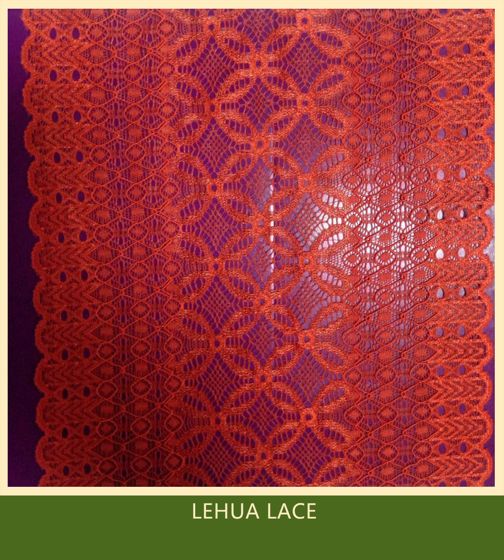 Hot Selling and nice quality Nylon Spandex Stretchy Brazil Lace from China