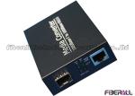 Customized 10 100 1000 Media Converter , LC SFP Media Converter Standalone
