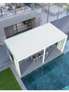 Wholesale Outdoor Villa Pergola Motorized Louver With LED Lighting from china suppliers