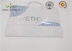 Customized Logo Cardboard Shopping Bags Recycled White Paper Bag With Handle