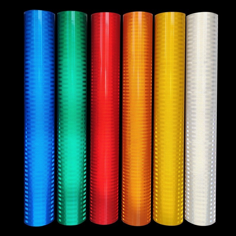 Acrylic High Intensity Prismatic Reflective Vinyl For Traffic Signs Self Adhesive