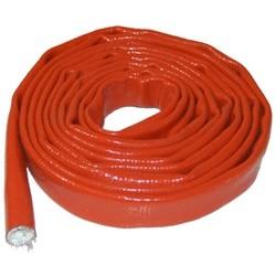 Wholesale Flame Resistant Silicone Rubber Fiberglass Sleeving Heat Insulation No Harmful from china suppliers