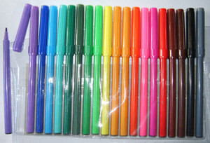 wholesale colorful 12pcs art marker water color pen set for kids drawing
