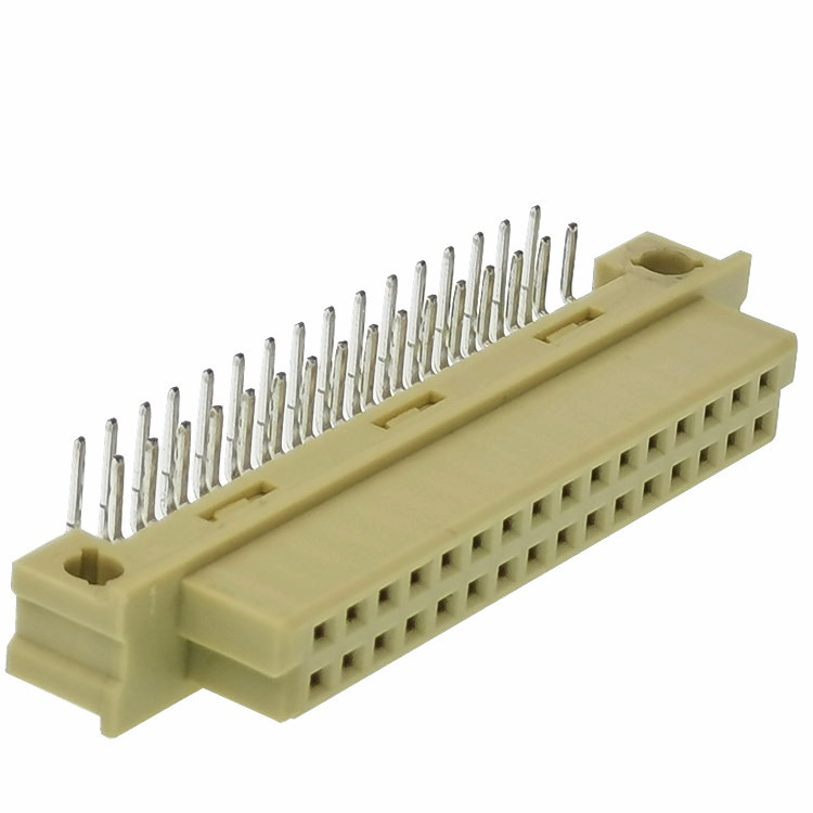 Right Angle Din41612 PCB 2.54mm Shrouded Header Connector Male 2*16 Pin