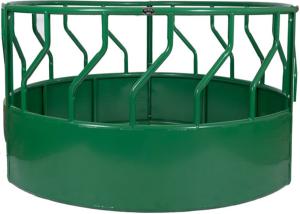 Wholesale HEAVY BOTTOM CLOSED ROUND BALE FEEDER Powder Coated RAL 6005 from china suppliers
