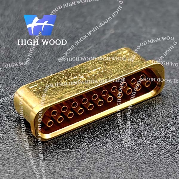 J30J SERIES Glass Sintered Gas Sealed Rectangular Electrical Connector , J30JM1-21ZKS19
