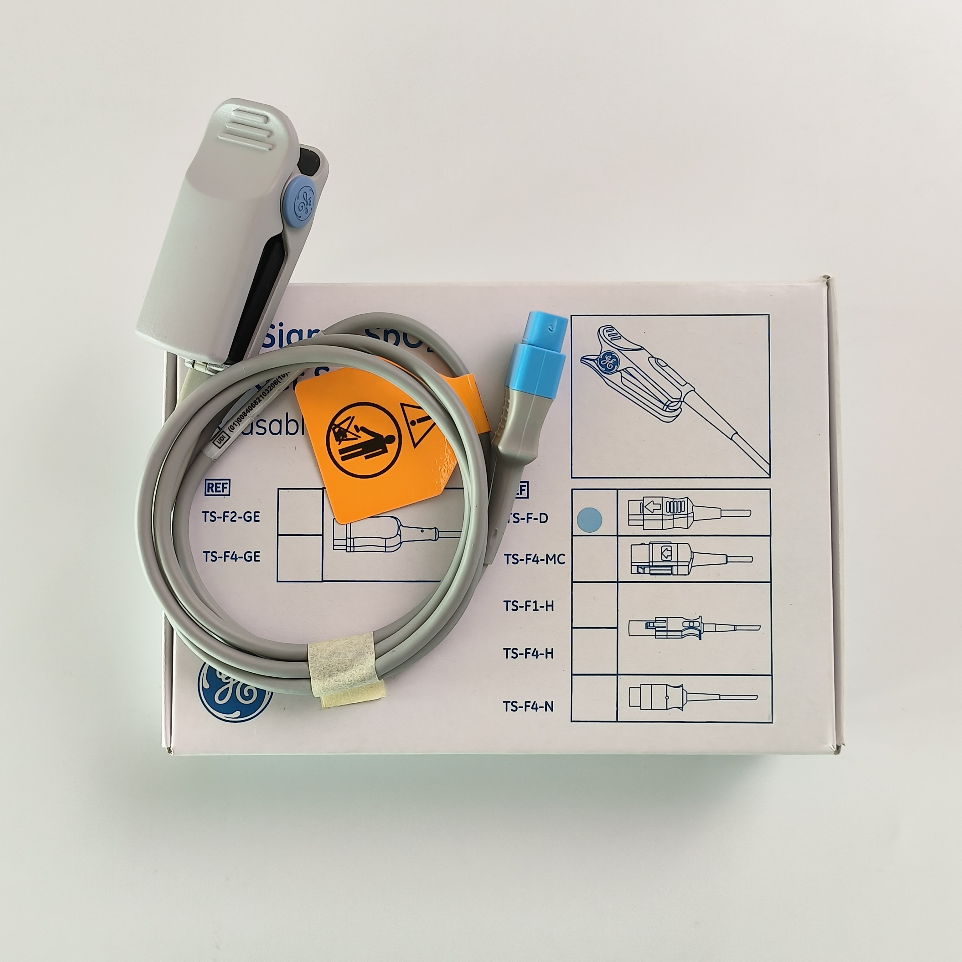 GE Original Datex-Ohmeda TruSignal SpO2 Finger Sensor Reusable REF: TS-F-D