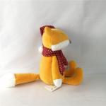 Orange Santa Stuffed Animal Stuffed Christmas Fox Huggable Baby Fox Toys