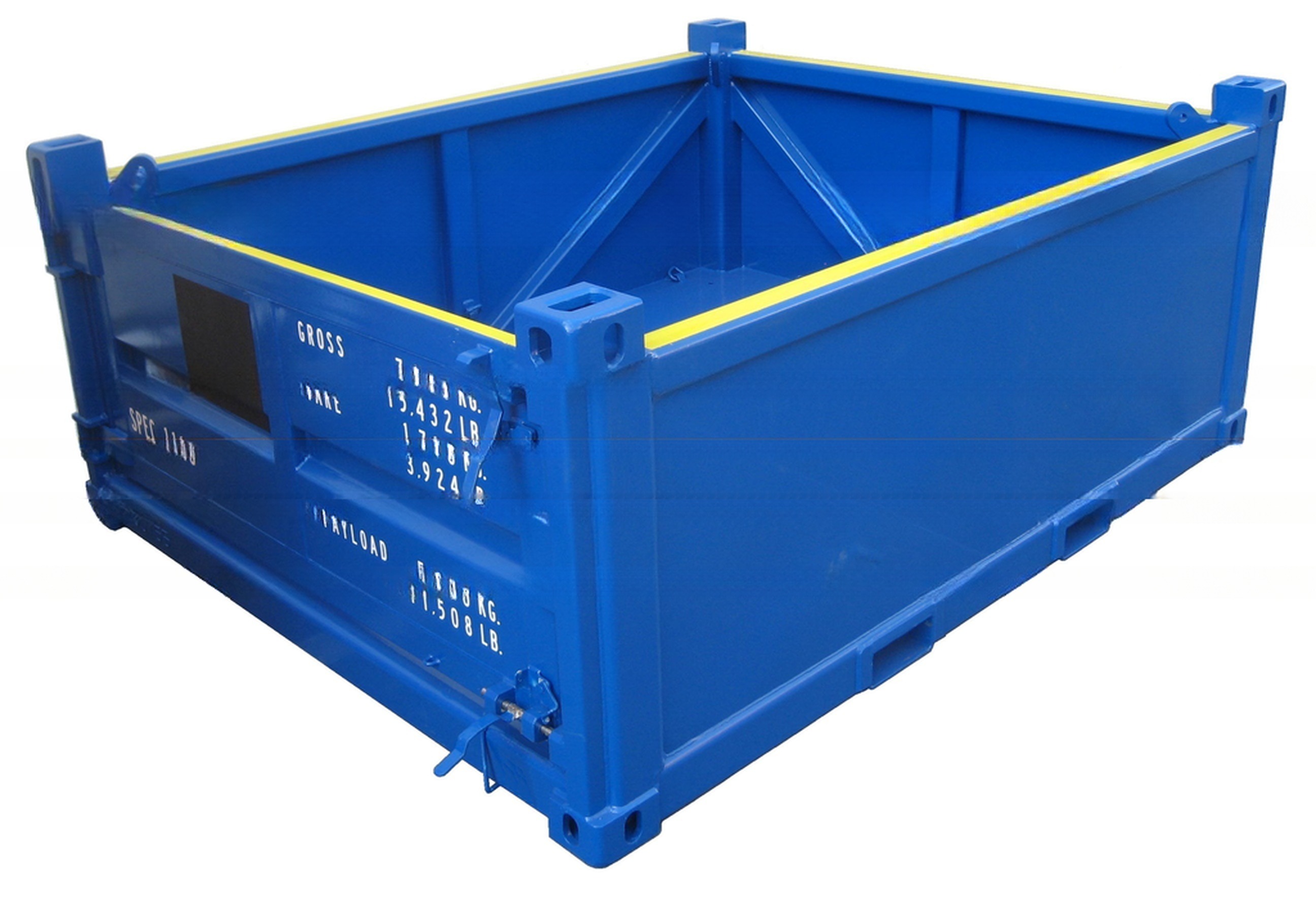10ft DNV 2.7-1 Standard Offshore Cargo Baskets Half-Height Dry Steel Container Open Top 3-Meter Length Optional Half-Height