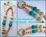 Nursing necklace with teething toy, Teething necklace