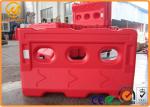 Water Filled Plastic Traffic Barriers , Airports Flexible Portable Road Barriers