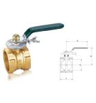 2 Inch Copper Pipe Ball Valve Flanged Forging Plumbing Water Valve DN50 CW617
