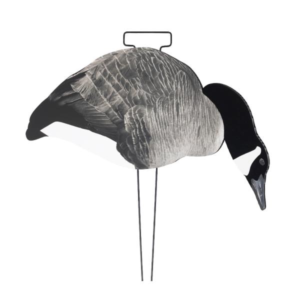 Grey Canada Snow Goose Hunting Decoy With Flocked Head Upright Or Feeder Body