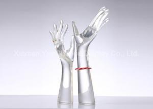 Clear Resin Hand Fiberglass Mannequin Torso Bracelet And Ring Display Racks