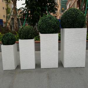 Wholesale Powder Coated Finishing Fiber Clay Planters For Gardening Needs from china suppliers